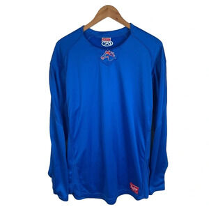 B17 Men’s Rawlings Broncos Performance Long Sleeve Baseball Shirt L